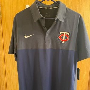 Authentic Collection MN Twins Nike Polo T, Large